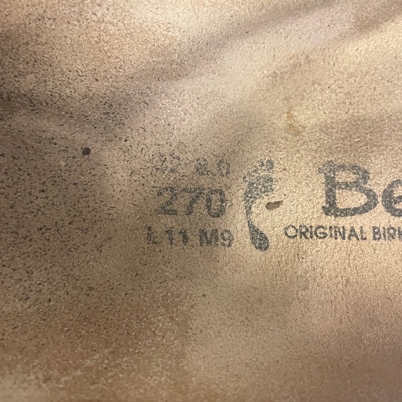 Betula by Birkenstock womens light blue toe sandals cork size womens 11/mens 9 - Picture 4 of 5